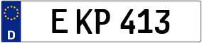 Trailer License Plate